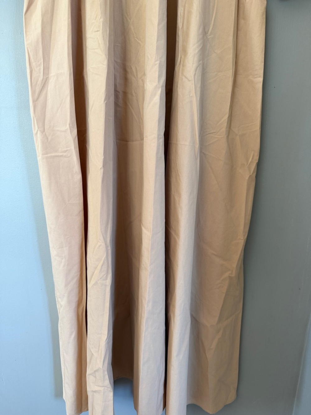 Hunter Bell Neutral Puff Sleeve Waverly Midi Dress Square Neck Resort Size M - Picture 5 of 8